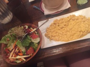 best vegan restaurant ever. Mac and cheese was heavenly. I also recommend the pirogies. and your life will be changed after the cheese cake.  at Kaya's Kitchen in Belmar