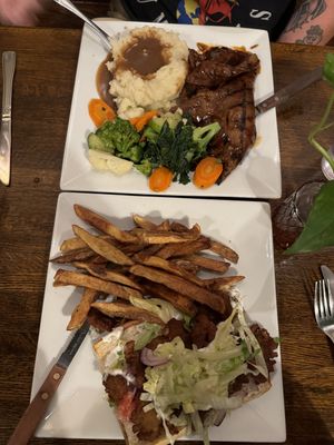 Seitan Steak + Oyster Po’Boy 🫶🏻  at Kaya's Kitchen in Belmar