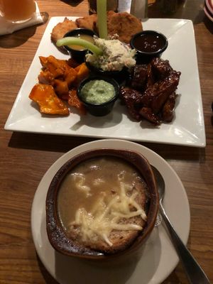 French onion soup and Kaya’s combo at Kaya's Kitchen in Belmar