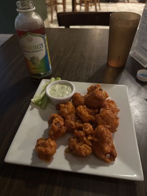 GF buffalo cauliflower wings   at Kaya's Kitchen in Belmar
