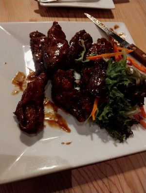 Seitan ribs were great! at Kaya's Kitchen in Belmar
