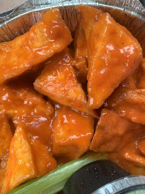 GF Tofu Buffalo Wings! at Kaya's Kitchen in Belmar