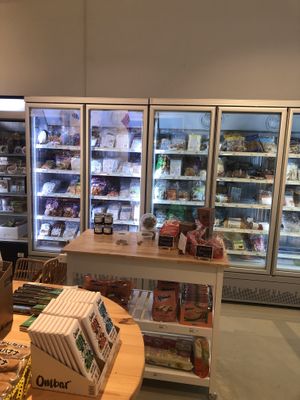 Big freezer  at Veggie Garden in Rotterdam