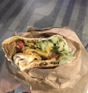 Delicious Greek wrap  at Mooi in Prague