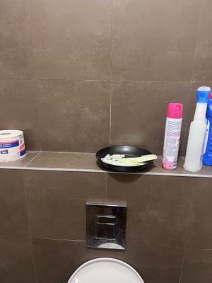 Sanitary products in the bathroom 😍  at Mooi in Prague