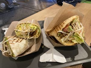 Gyros Mofioso and tortilla Mothai  at Mooi in Prague