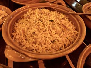 Jeera rice  at The Fisherman Restaurant in Pong