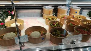 Nine Euros a salad, ouch... Risotto, pasta... Not all vegan. at Flower Food in Paris