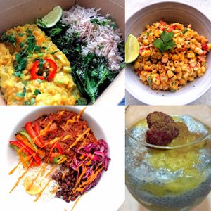 Menu selection  at Roots & Seeds in Haslemere