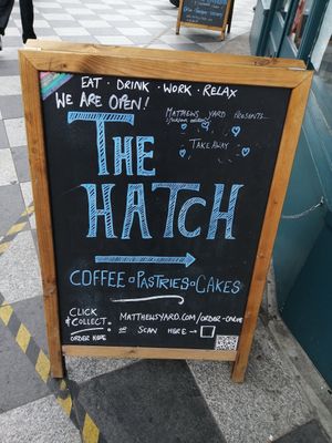 Sign at Matthews Yard in Croydon