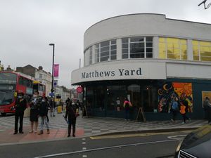 Outside at Matthews Yard in Croydon