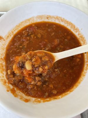 vegan chili (seasonal)   at Mendocino Farms - Mission Valley in San Diego