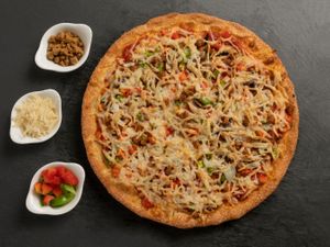 Vegan Italiano pizza at Sarpino's Pizzeria in Fort Lauderdale