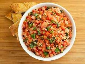 Bruschetta at Sarpino's Pizzeria in Fort Lauderdale