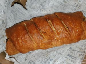 Vegan calzone at Sarpino's Pizzeria in Fort Lauderdale