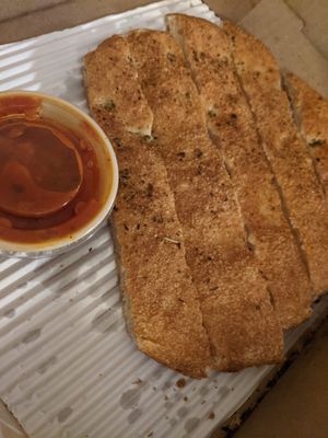 Vegan Garlic bread at Sarpino's Pizzeria in Fort Lauderdale