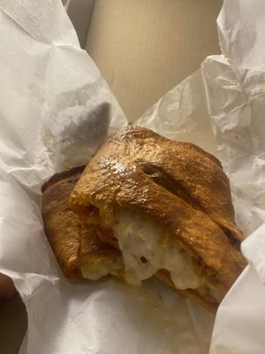 Pepperoni calzone  at Sarpino's Pizzeria in Fort Lauderdale