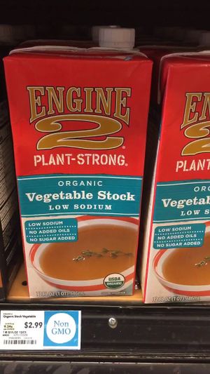 Very tasty low sodium veggie stock  at Whole Foods Market - Park Lane in Dallas
