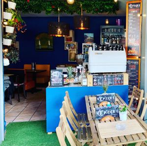 Stunning decoration at L' Epicerie Moderne in Lourdes