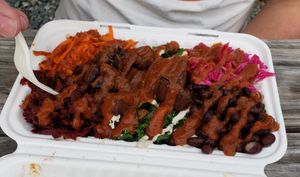 Dirty South Rice Bowl at Gangster Vegan Food Truck in Cary