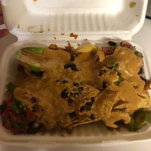 Nacho plate  at Gangster Vegan Food Truck in Cary
