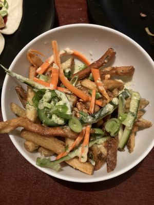 Ban mi fries  at Hopyard in Charlottetown
