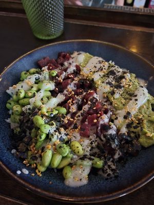 Beet Poke Bowl  at Hopyard in Charlottetown