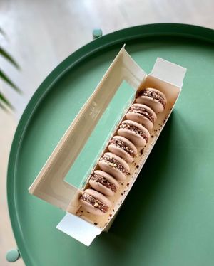 Vegan Chocolate Macaroons at Eter Vegan Bakery in Warsaw