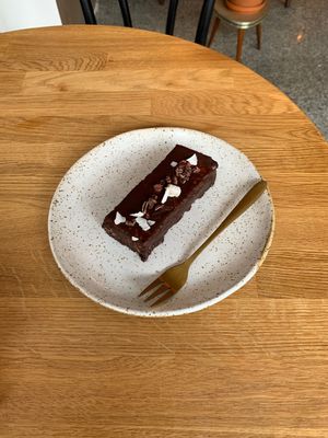 bounty brownie   at Eter Vegan Bakery in Warsaw