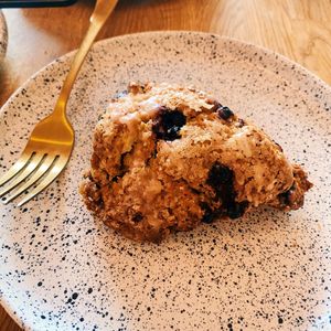 Blueberry sconees  at Eter Vegan Bakery in Warsaw