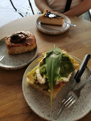 Focaccia delicious at Eter Vegan Bakery in Warsaw