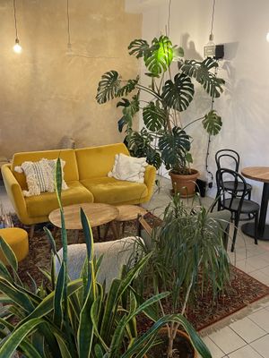 Inside  at Eter Vegan Bakery in Warsaw