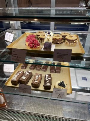 Some of the options, So many more!  at Eter Vegan Bakery in Warsaw