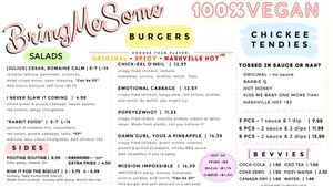 Menu at Bring Me Some in Hamilton