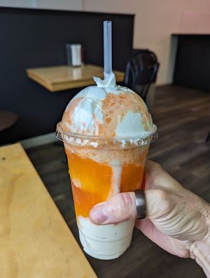 Orange float! at Bring Me Some in Hamilton