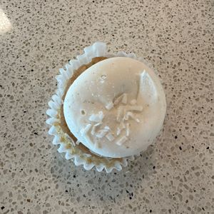 vegan/gf coconut cupcake   at Amy's Cupcake Shoppe in Hopkins