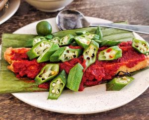 My favorite BBQ Fish, most recommended at Vege Station 素食小栈 - Jl Dedap in Johor Bahru