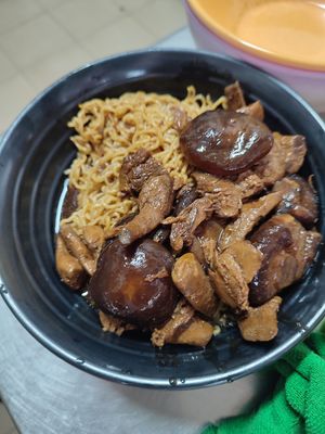 Mushroom noodle RM$6.50 at Vege Station 素食小栈 - Jl Dedap in Johor Bahru