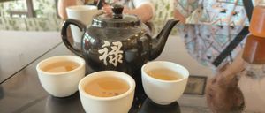 A pot of jasmine tea. at Vege Station 素食小栈 - Jl Dedap in Johor Bahru