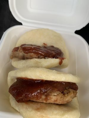 BBQ pork bun  at 4 Stones Vegetarian Cuisine in Richmond