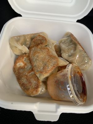 Dumplings  at 4 Stones Vegetarian Cuisine in Richmond