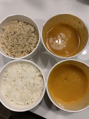 Veg soup at 4 Stones Vegetarian Cuisine in Richmond