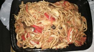 Kimchi chow mein at 4 Stones Vegetarian Cuisine in Richmond