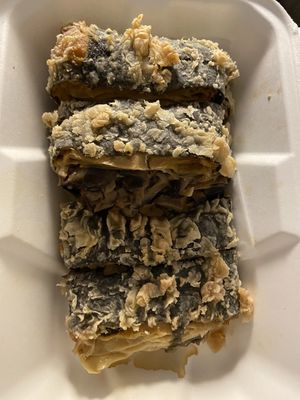 Seaweed bean curd roll   at 4 Stones Vegetarian Cuisine in Richmond