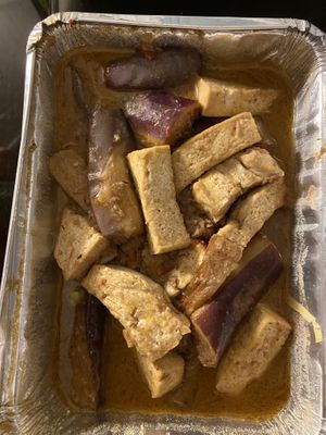 Eggplant and tofu   at 4 Stones Vegetarian Cuisine in Richmond
