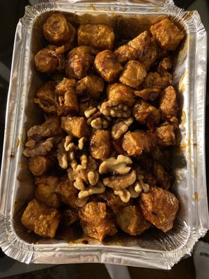 Kong pao bean curd roll  at 4 Stones Vegetarian Cuisine in Richmond