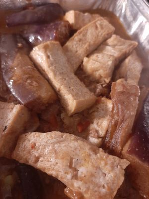 Eggplant and Tofu- wasn't the standout, but still good at 4 Stones Vegetarian Cuisine in Richmond