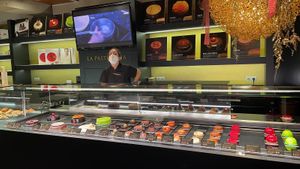 this is a photo of the store in via augusta 166. at La Pastisseria in Barcelona