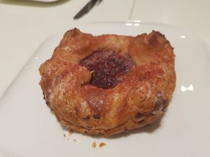 Vegan jam pastry at La Pastisseria in Barcelona