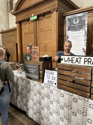The stand  at Wheat Pray Love in Amsterdam